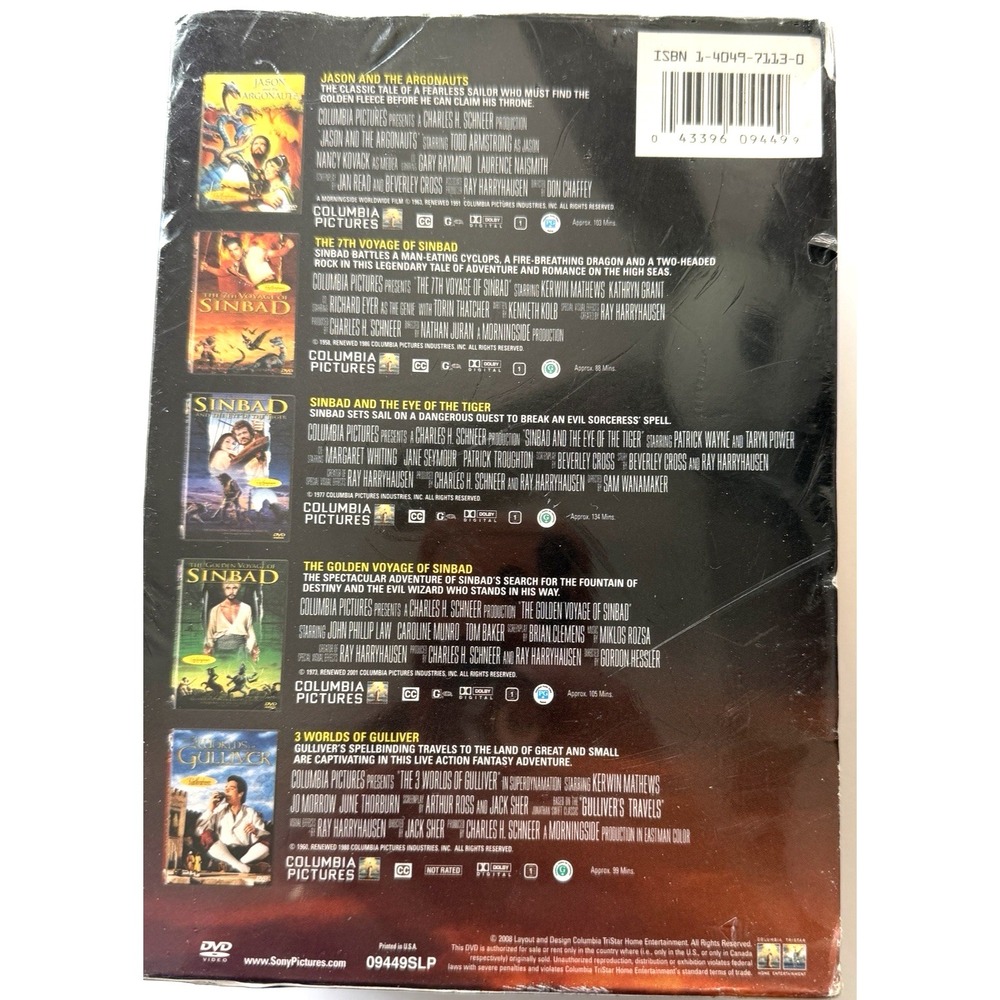 Ray Harryhausen Fantastic Films DVD 5 Disc Legendary Monster Series  NEW SEALED - Picture 3 of 5